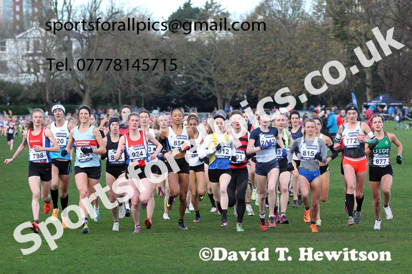 Senior Women and Under-23s, European Cross Country Championships Trials, Sefton Park, Liverpool. Photo: David T. Hewitson/Sports for All Pics